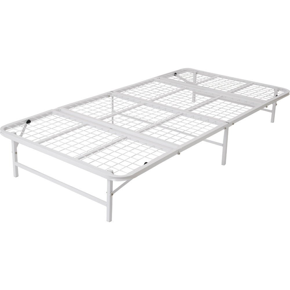 Foldable Storage Pipe Bed - Single - White