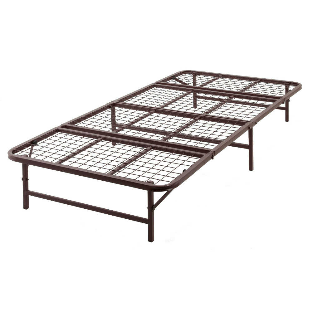 Foldable Storage Pipe Bed - Semi-Double - Brown