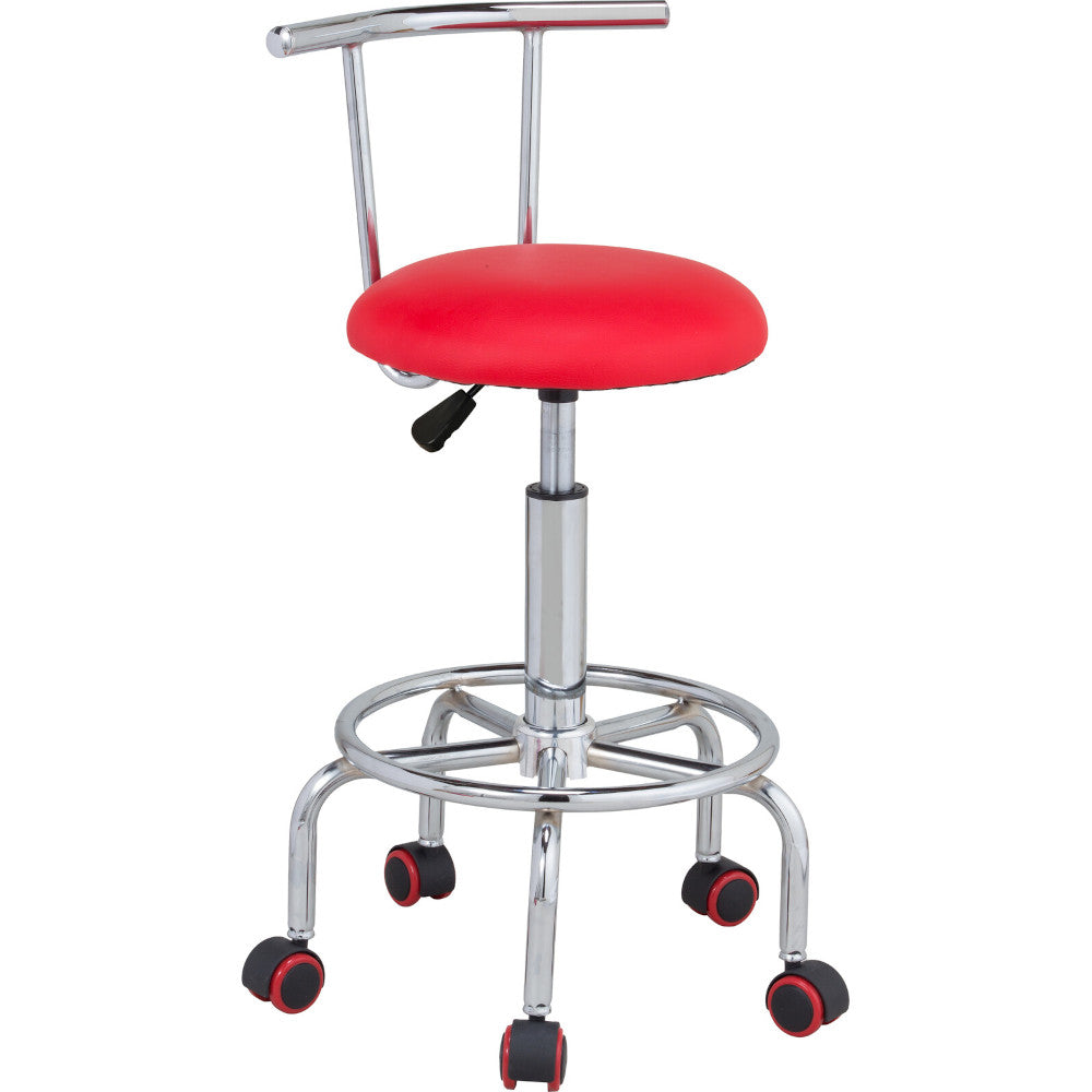Easy Height Adjustable Rotating Chair - Red