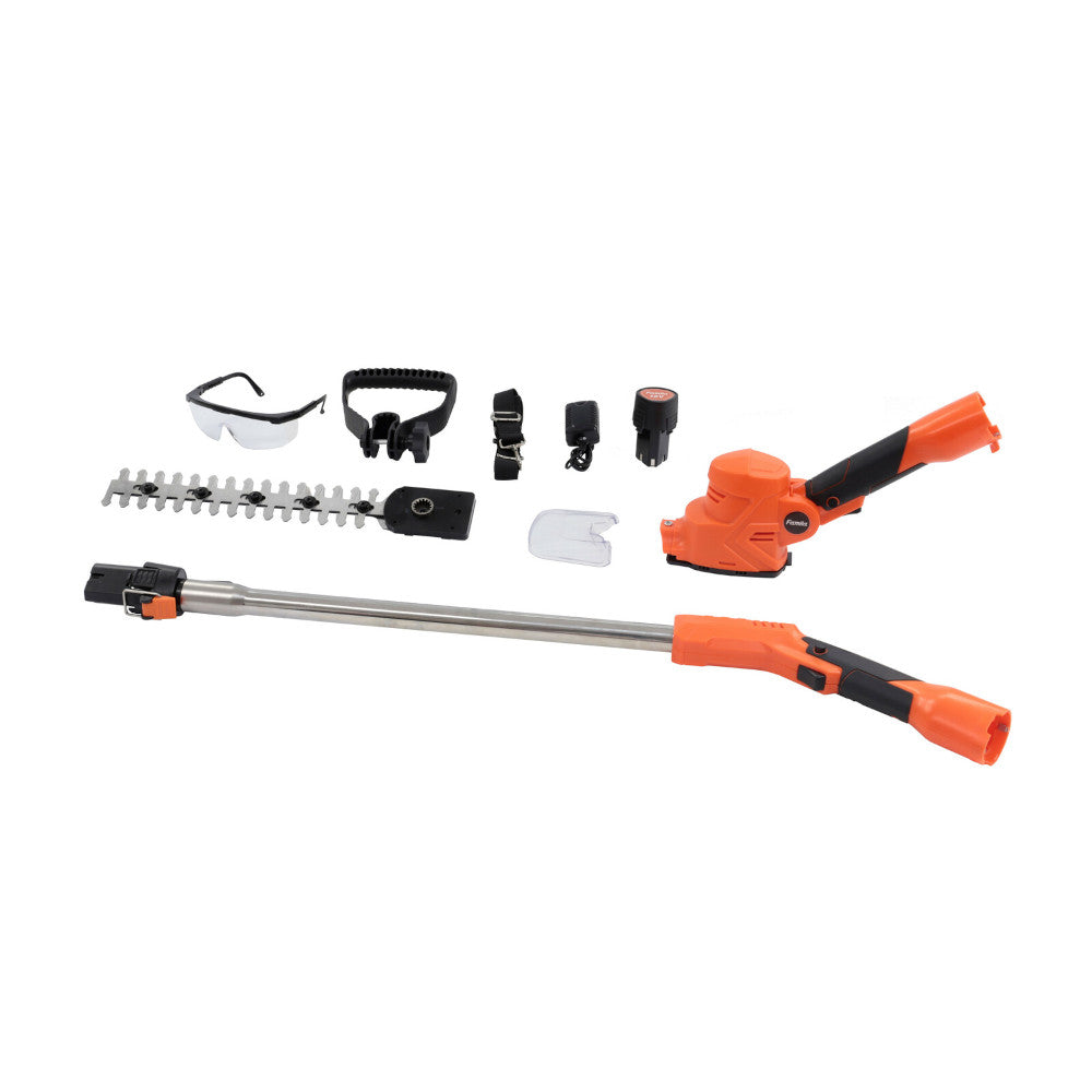 Cordless 2-Way Hedge and Grass Trimmer 9-Piece Set [04203]