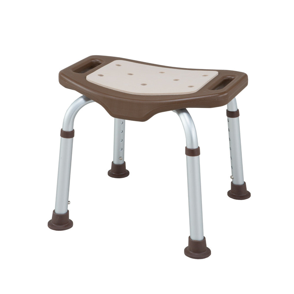 H.W Aluminum Shower Bench Without Backrest Brown [04267]