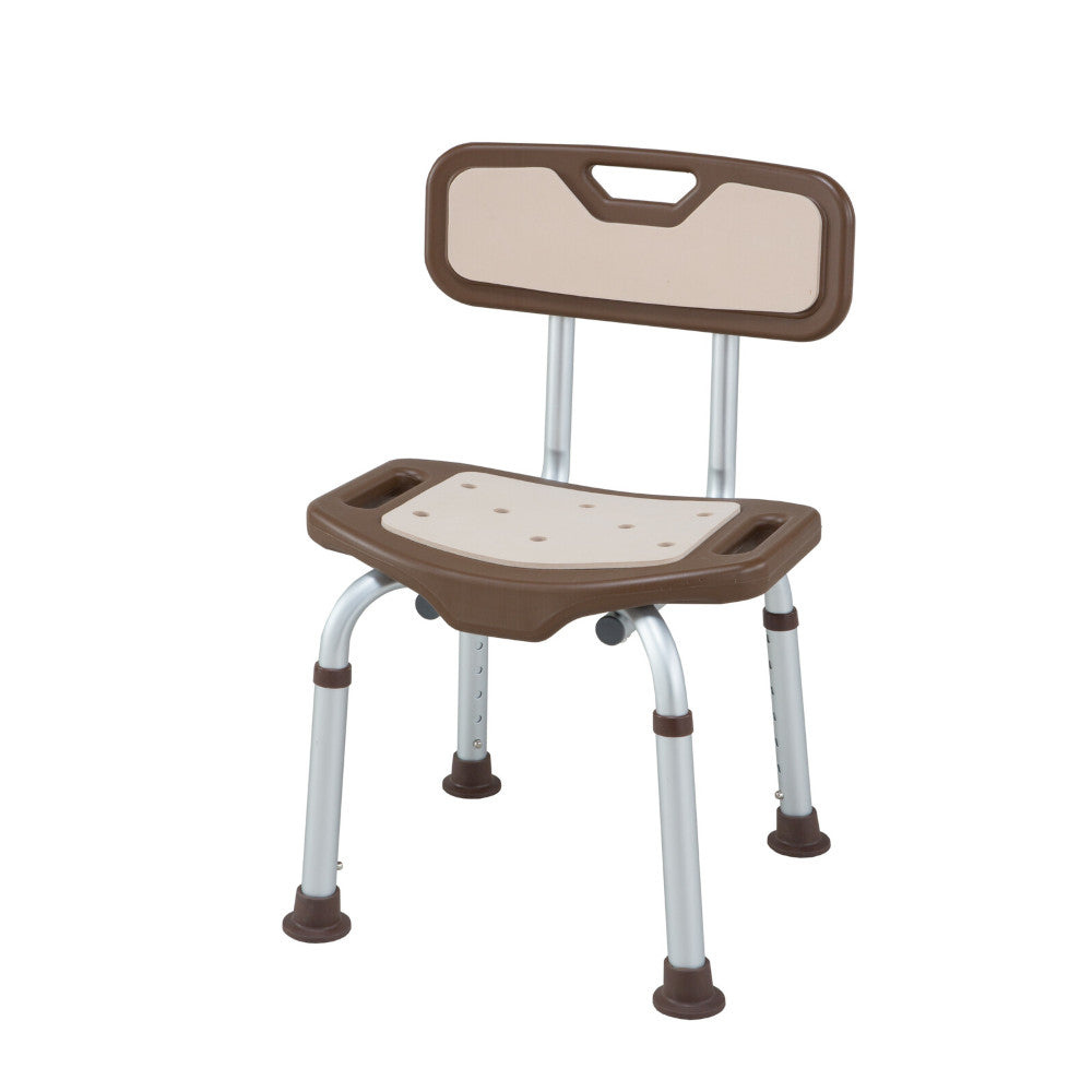 H.W Aluminum Shower Bench Brown [04266]