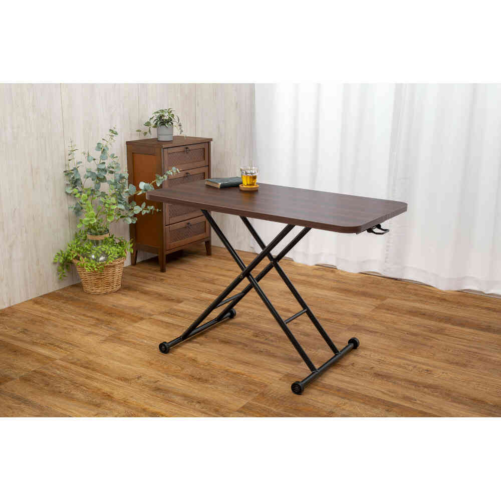 Easy Height Adjustable Free Table Brown