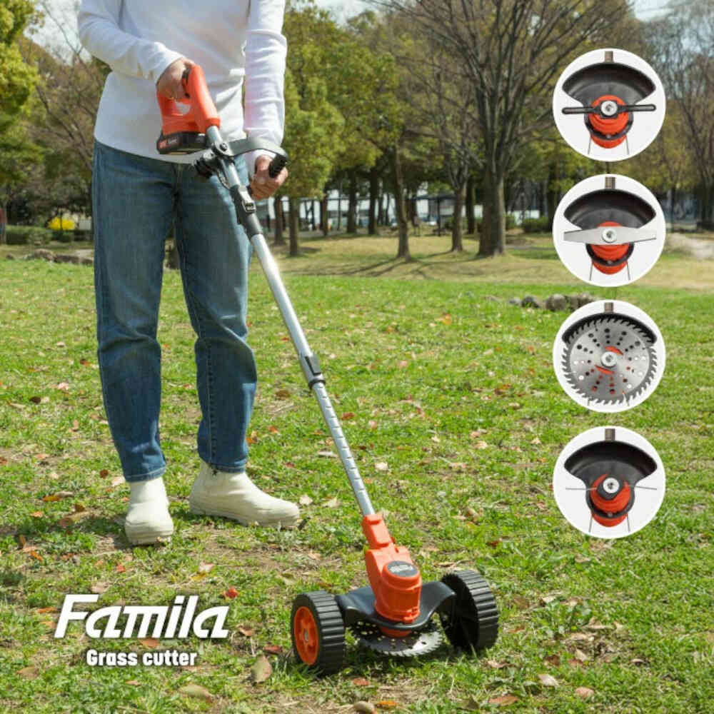 Latest Model Rechargeable Cordless 4-WAY Grass Cutter 24-Piece Set