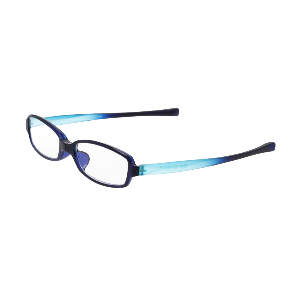 Reading Glasses Weird Glasses Square Navy/Aqua +1.5