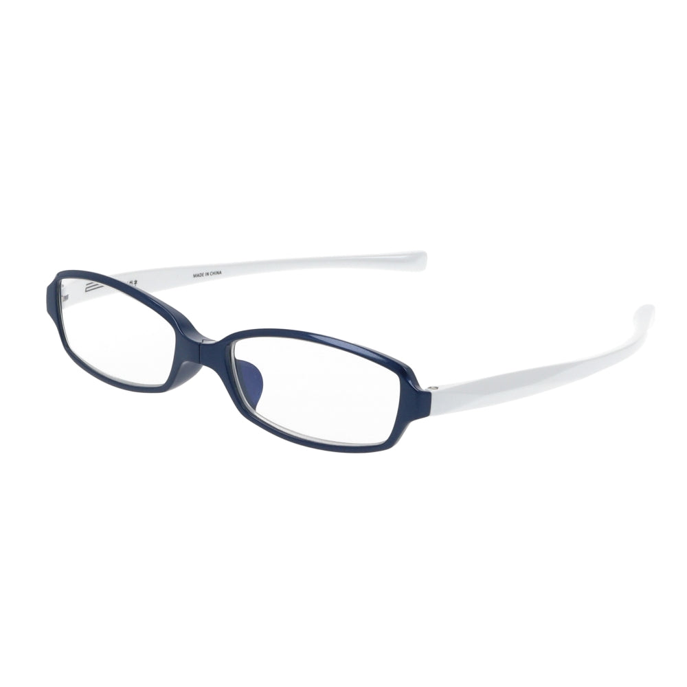 Reading Glasses - Square Blue/White +1.5