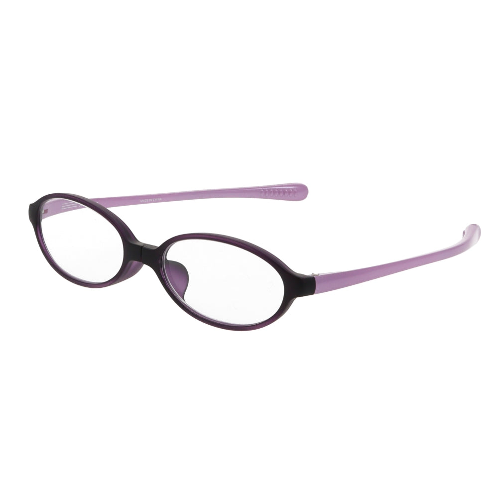 Reading Glasses Weird Glasses Oval Purple +2.5