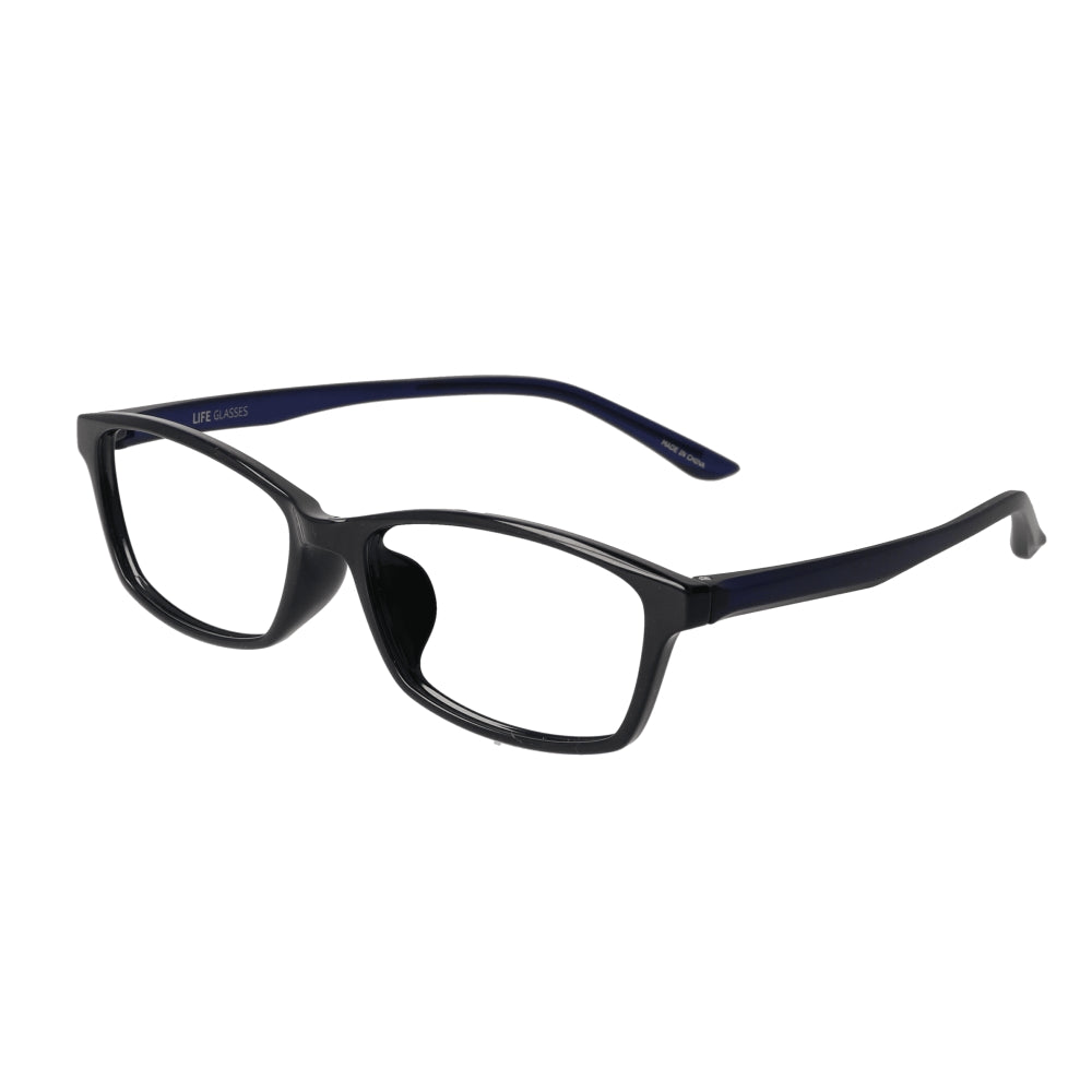 Reading Glasses - LE-2001 Black/Blue +3.0