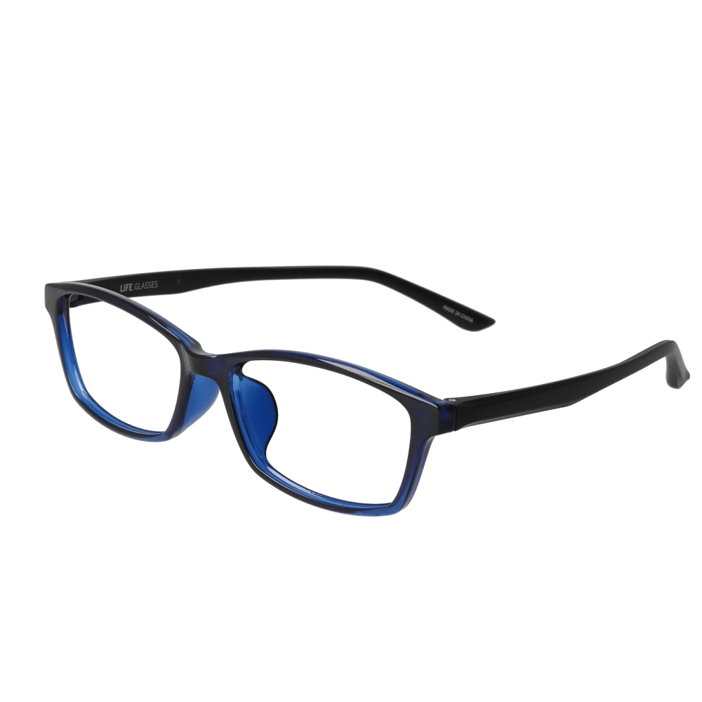 Over-the-Counter Reading Glasses - LE-2001 Blue/Black +3.5