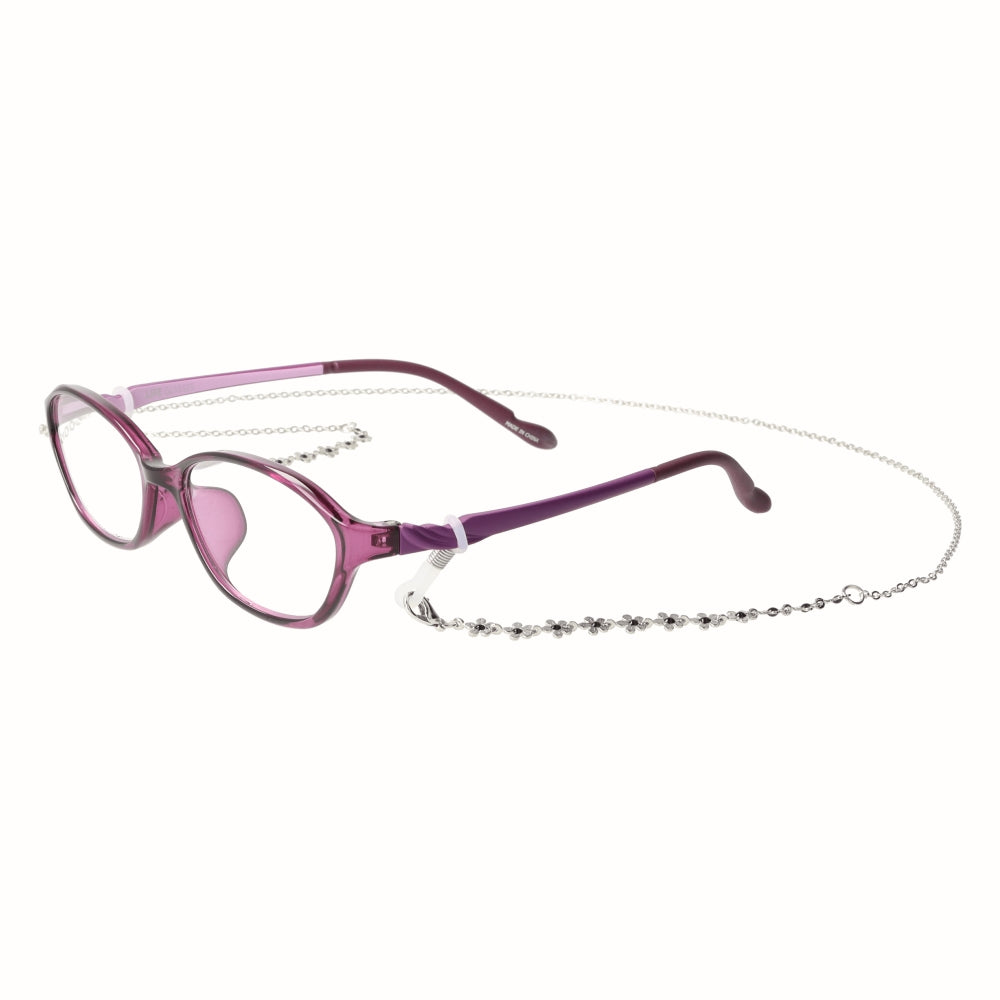 Over-the-Counter Reading Glasses - LE-5001 Purple +3.0 with Glasses Cord