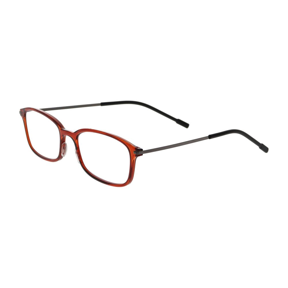 General Medical Device Thin Reading Glasses HB-3001 Red Brown +2.0