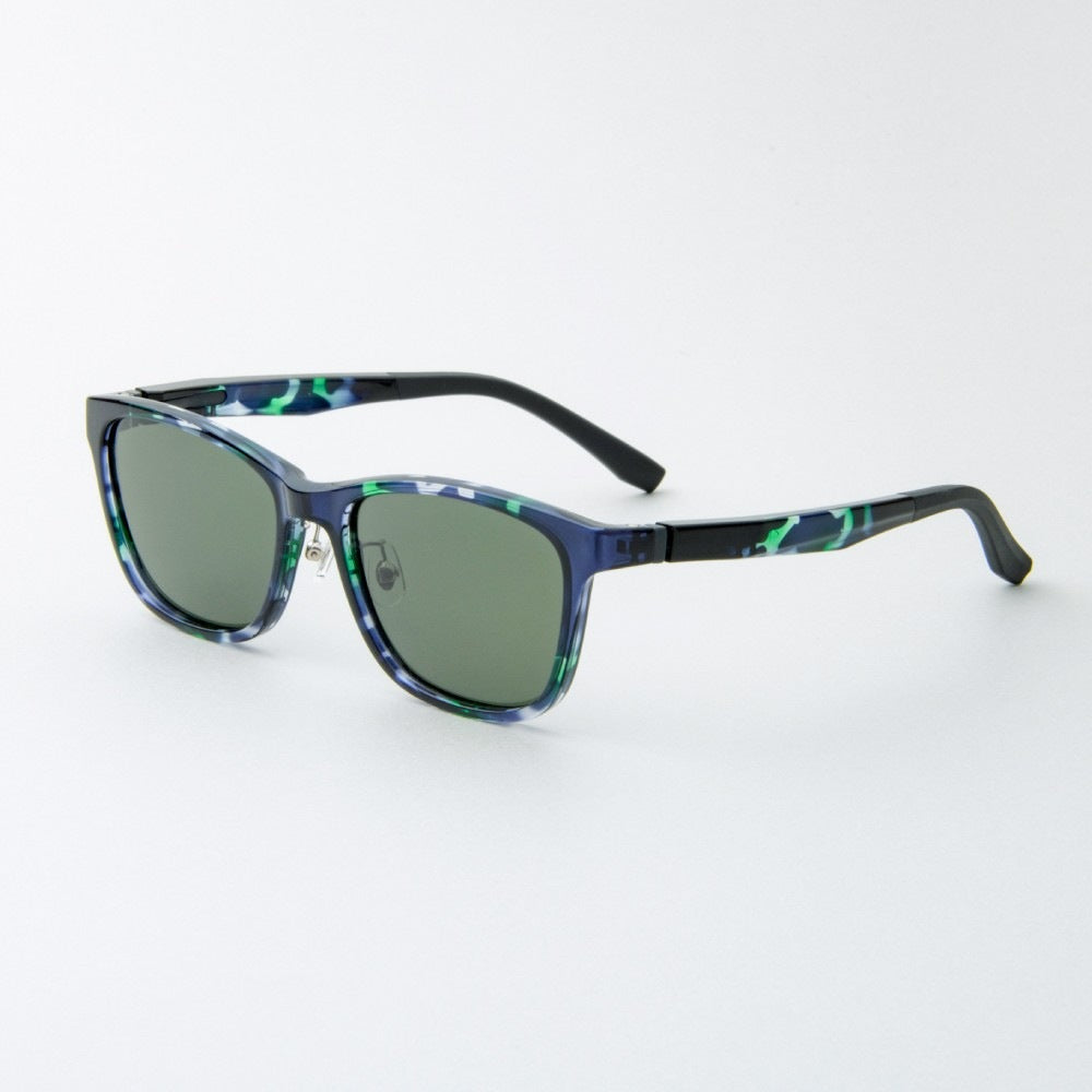 Polarized Sunglasses Peak Mountain 017SG Black Green