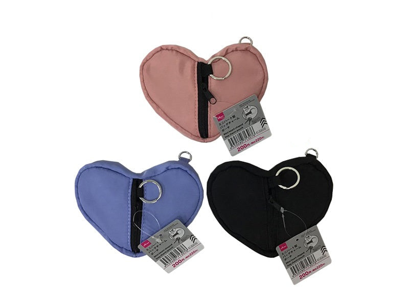 Mini Heart Shaped Bag Charm Pouch