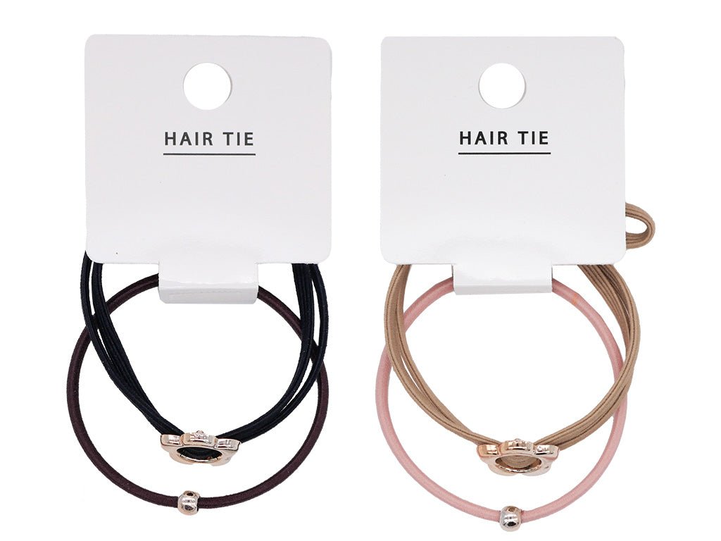 Hair Tie Set (Metal, Flower)