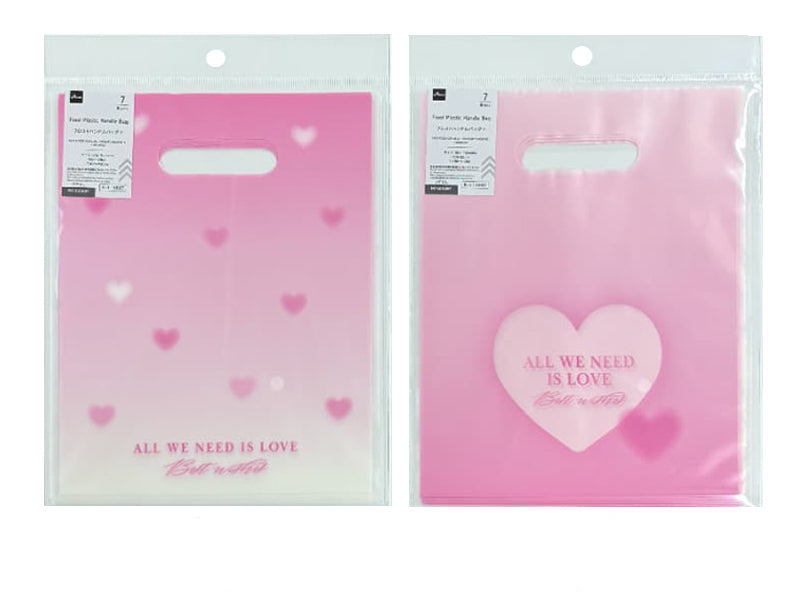 Frosted Handle Bag (Gradient Heart, 7 Pieces)