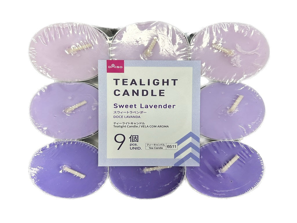 Tea Light Candles (9 pcs, Sweet Lavender)
