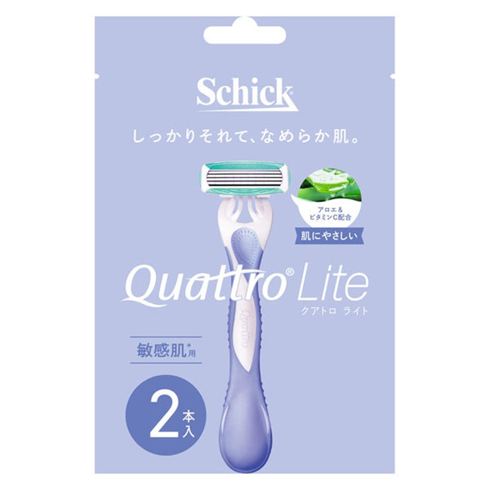 Schick Quattro Light Sensitive Skin 2 Pieces