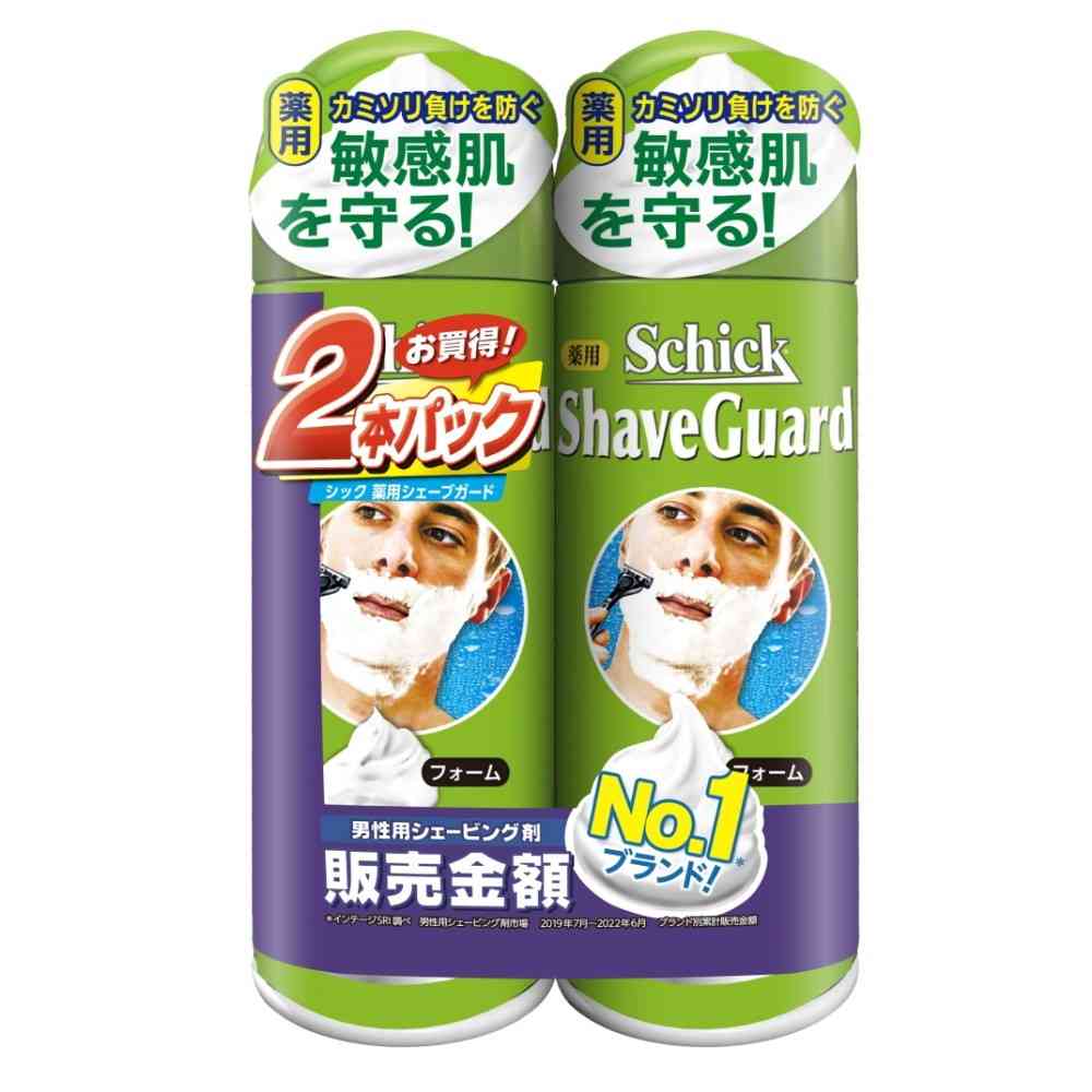 Schick Medicated Shave Guard Shaving Foam Double Pack 200g x 2