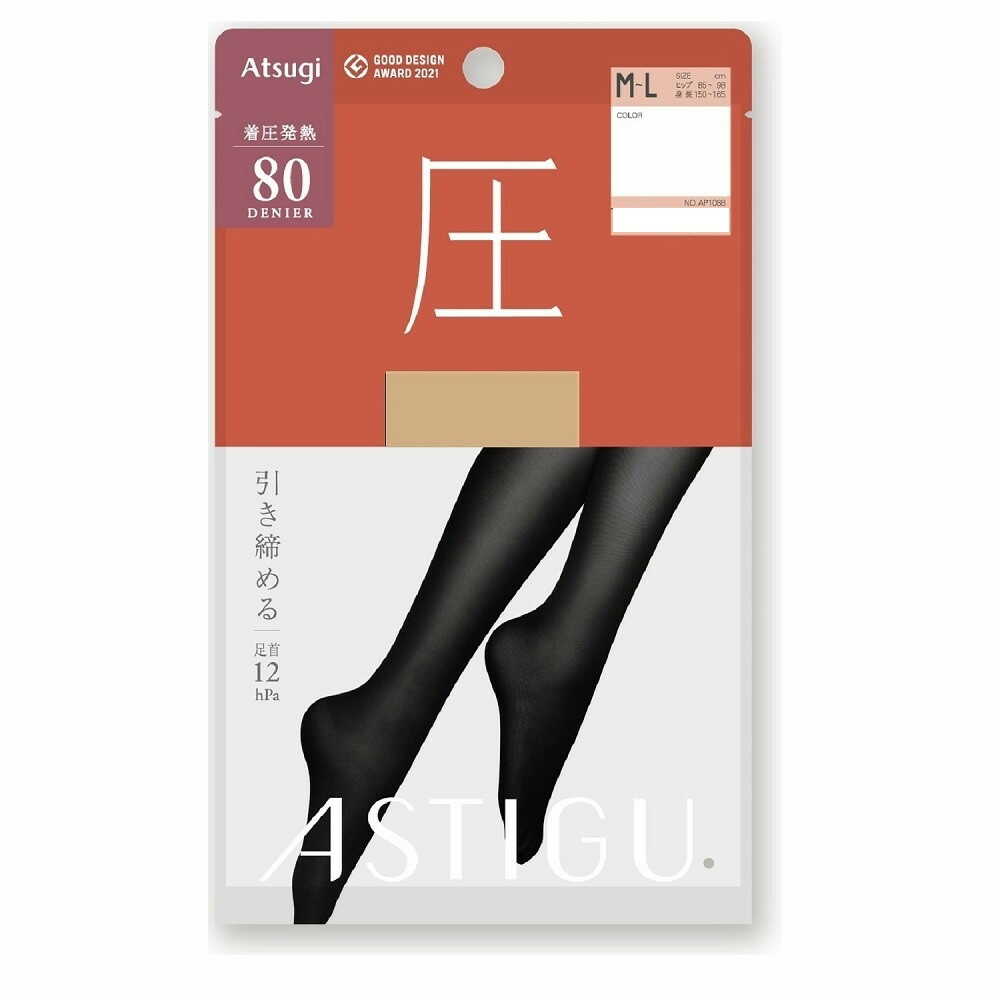 Astig Compression Heating 80 Denier - Shelly Beige M-L 1 Pair