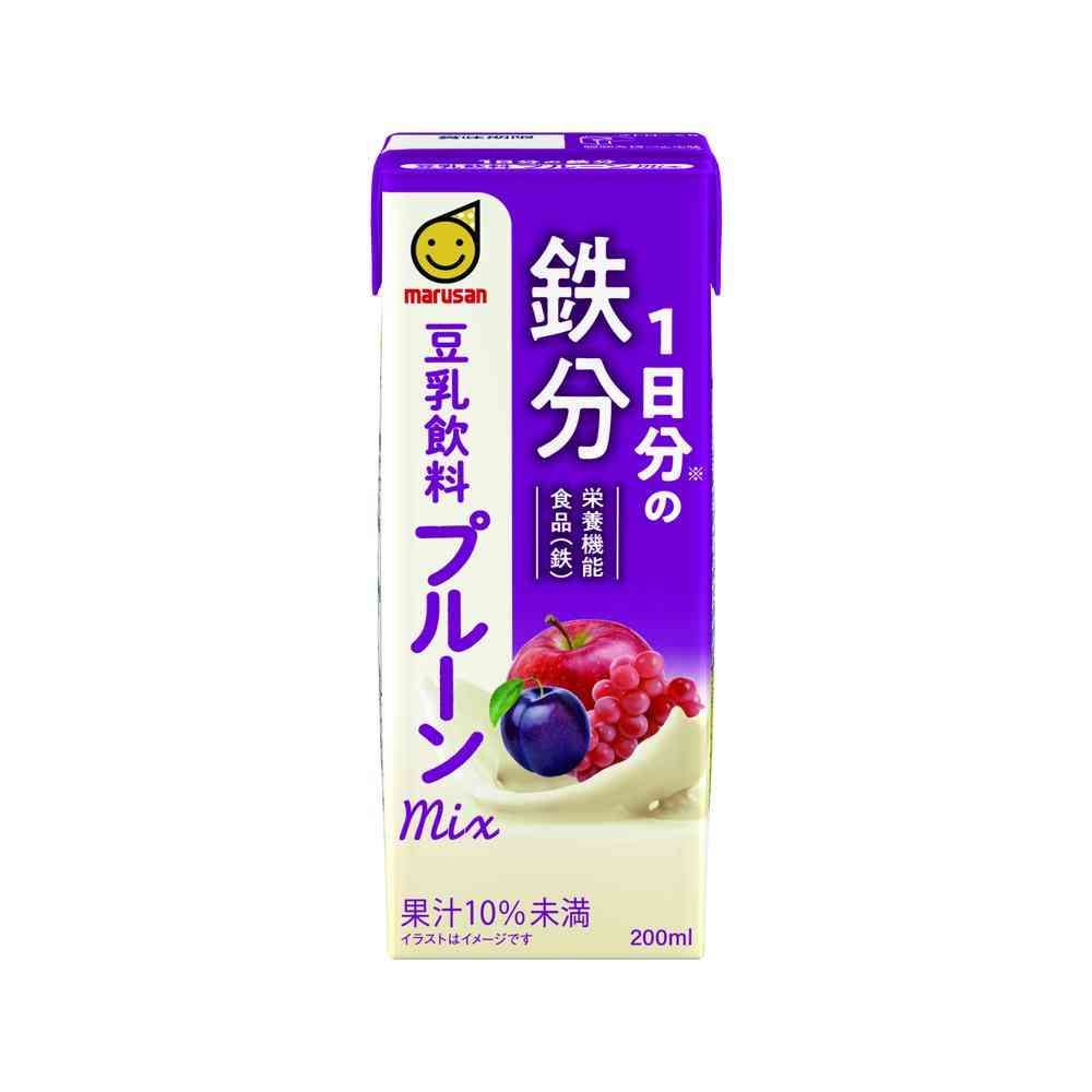 Marusan Daily Iron Soy Milk Drink Prune Mix 200ml