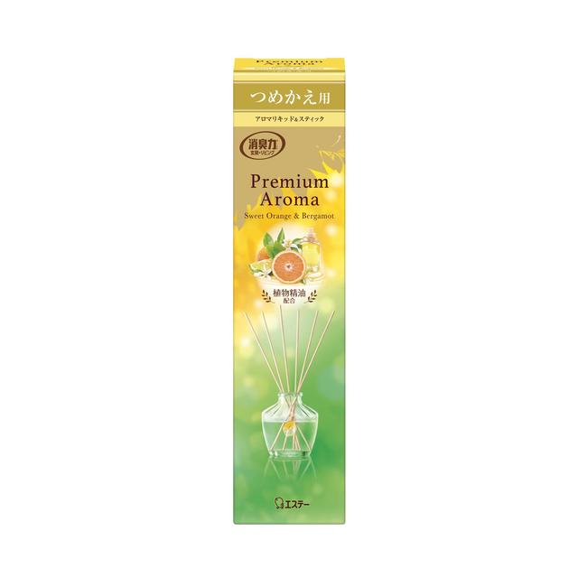 Estée Room Deodorizer Premium Aroma Stick Refill Sweet Orange & Bergamot 65ml