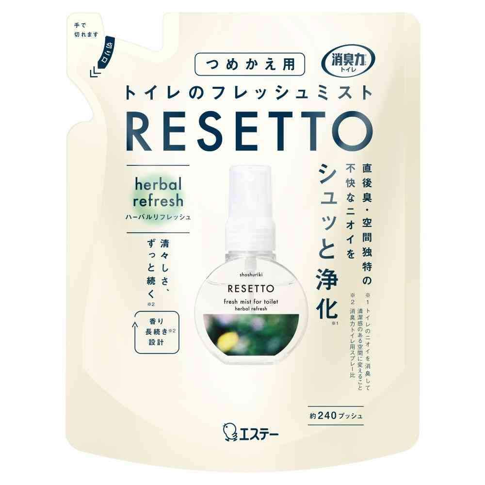 Estée Toilet Deodorizing Power Fresh Mist RESETTO Herbal Refresh Refill 50mL