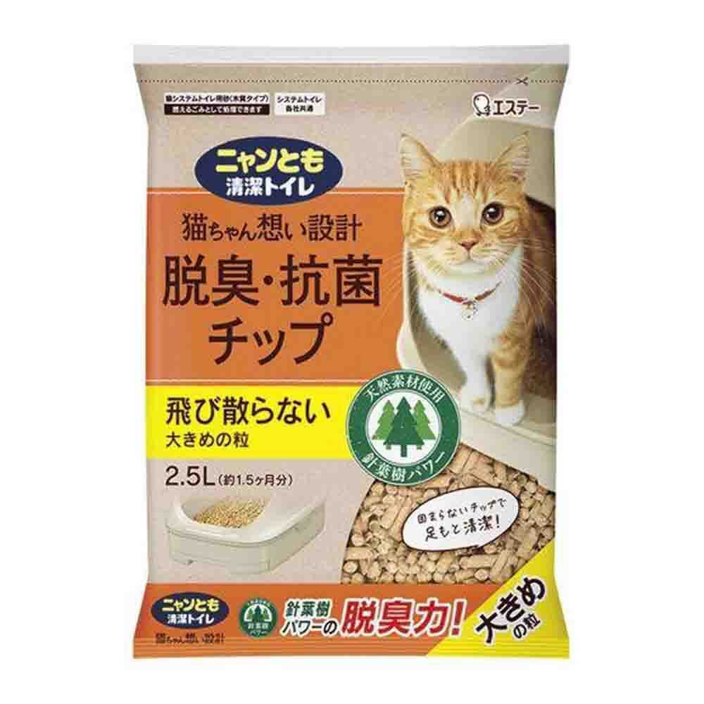 Nyan-Tomo Clean Toilet Deodorizing & Antibacterial Chips Large 2.5L