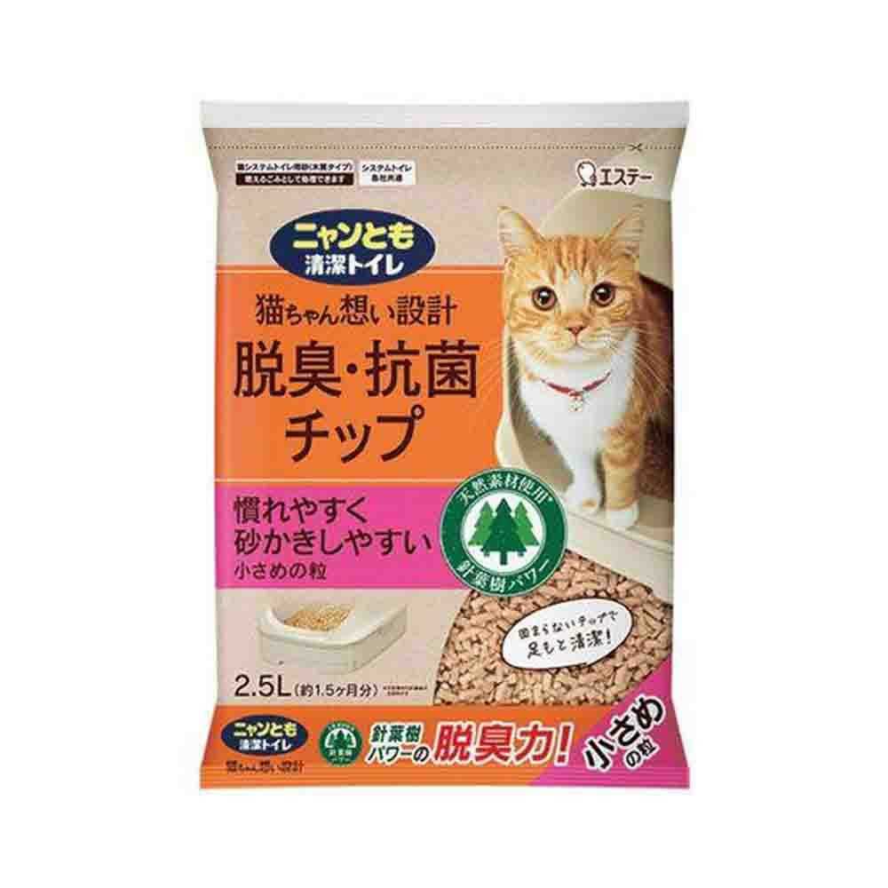 Nyan-Tomo Clean Toilet Deodorizing & Antibacterial Chips Small 2.5L