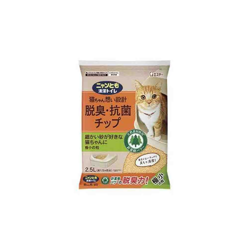 Nyan-Tomo Clean Toilet Deodorizing & Antibacterial Chips Extra Small Granules 2.5L
