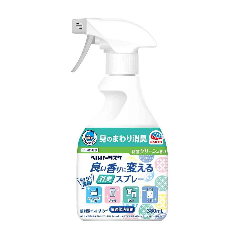 Earth Chemical Helper Task Deodorizing Spray with Pleasant Scent Comfortable Green Fragrance