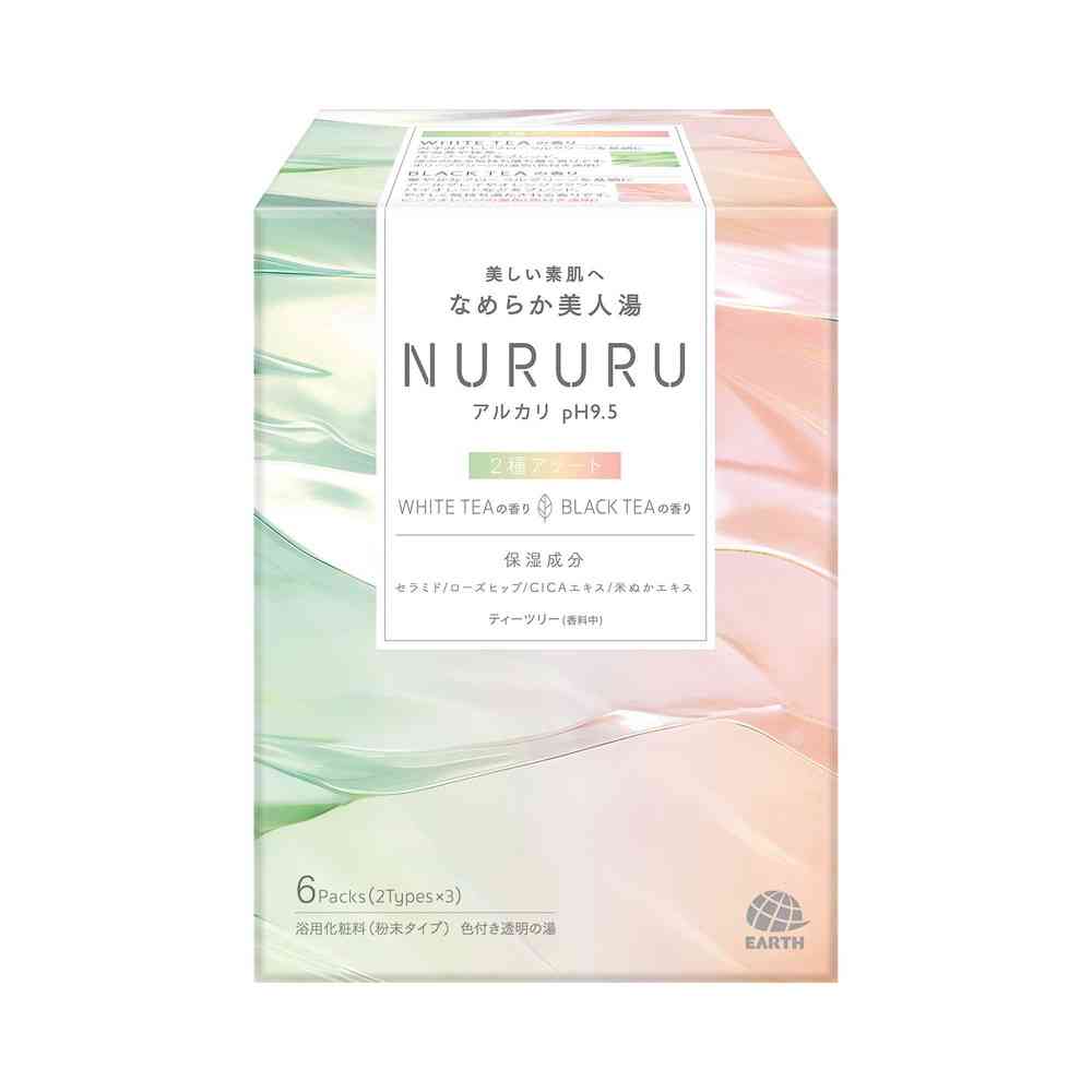 Earth Pharmaceutical NURURU White Tea & Black Tea Scent 6 Packs