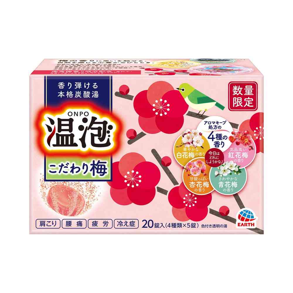 Earth Chemical Onsen Bubble Special Plum 20 Tablets
