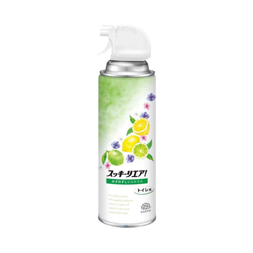 Earth Chemical Sukkiri Air! Toilet Spray Fresh Citrus 350ml