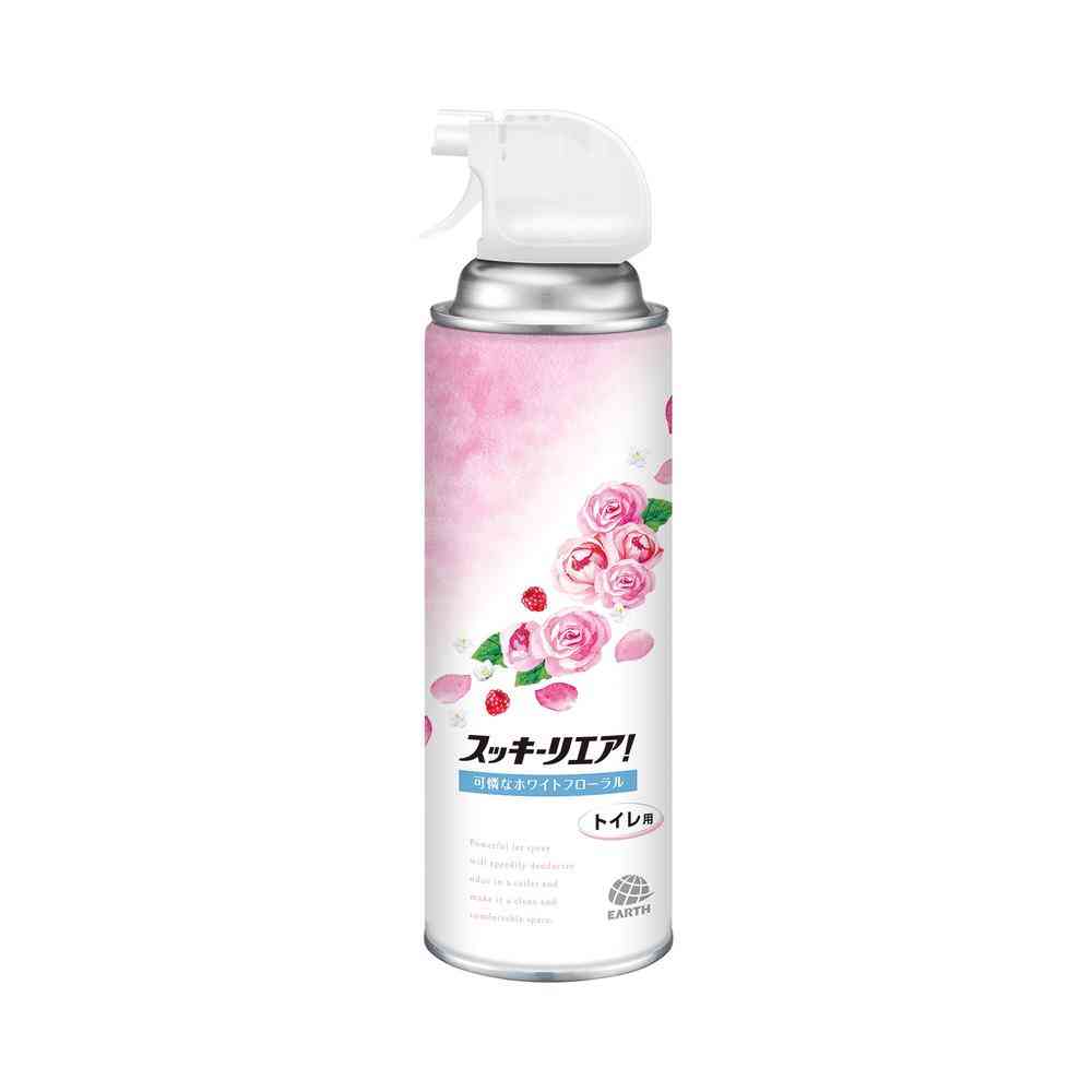Earth Chemical Sukkiri Air! Toilet Spray Elegant White Floral 350ml