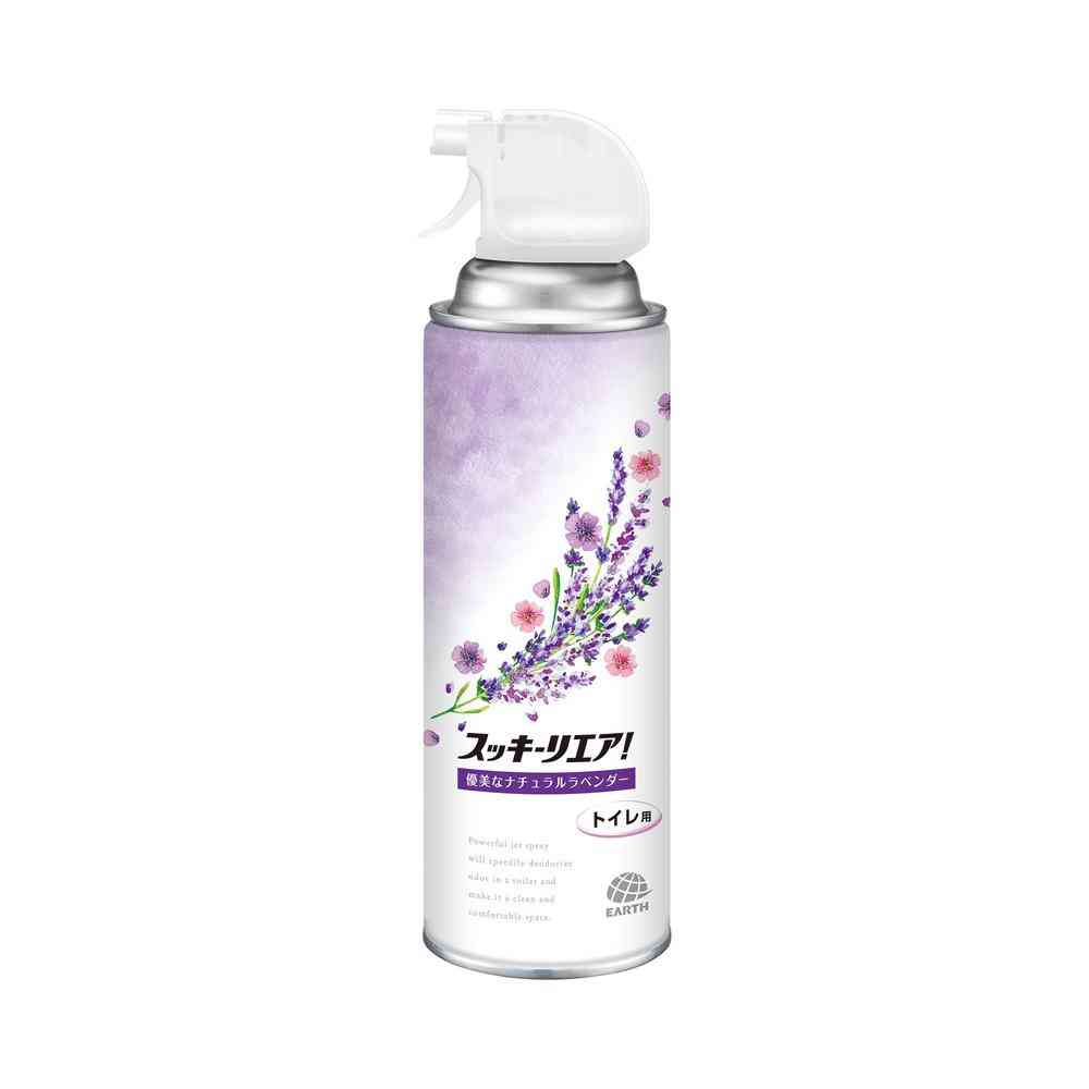 Earth Chemical Sukkiri Air! Toilet Spray Graceful Natural Lavender 350ml