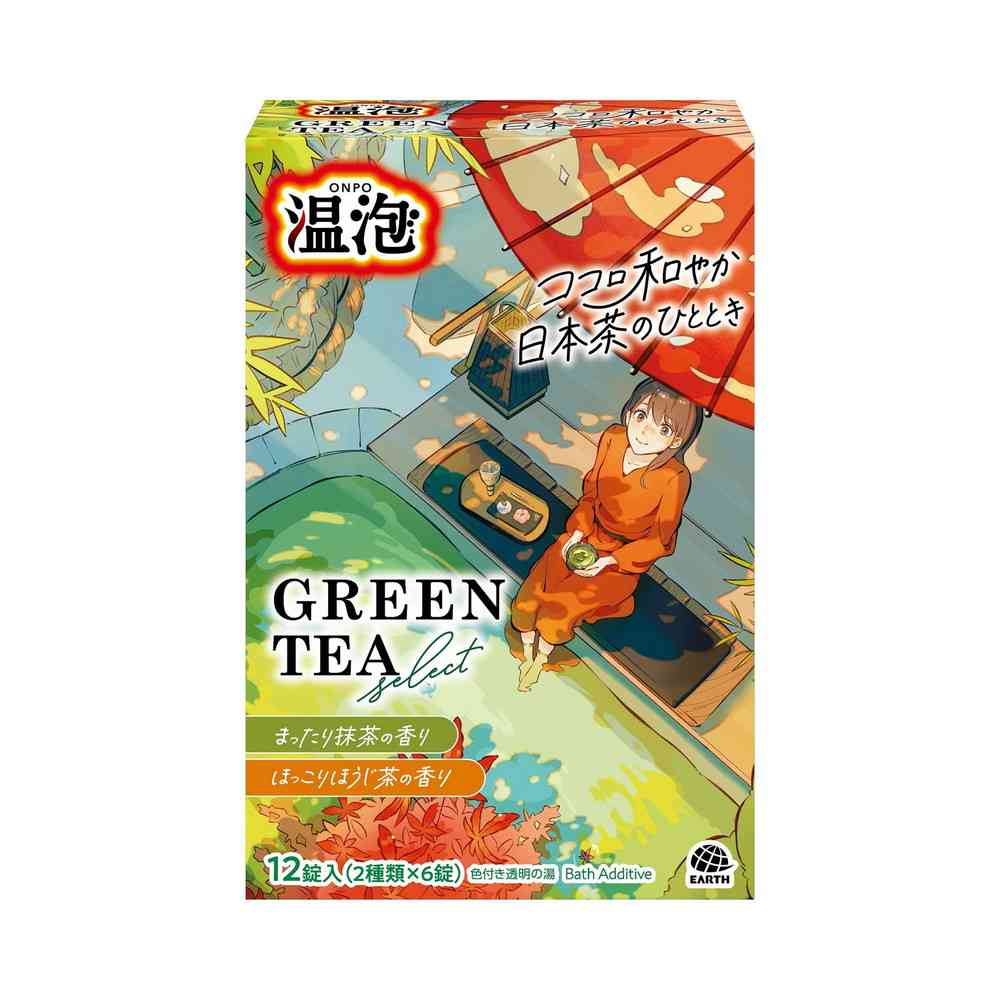 Earth Pharmaceutical Onpou Green Tea Select 12 Tablets