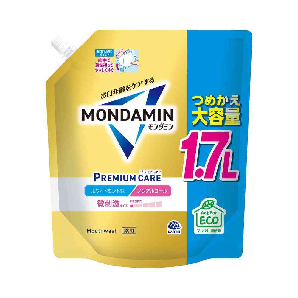 Earth Chemical Mondamin Premium Care White Mint Large Refill 1700ml