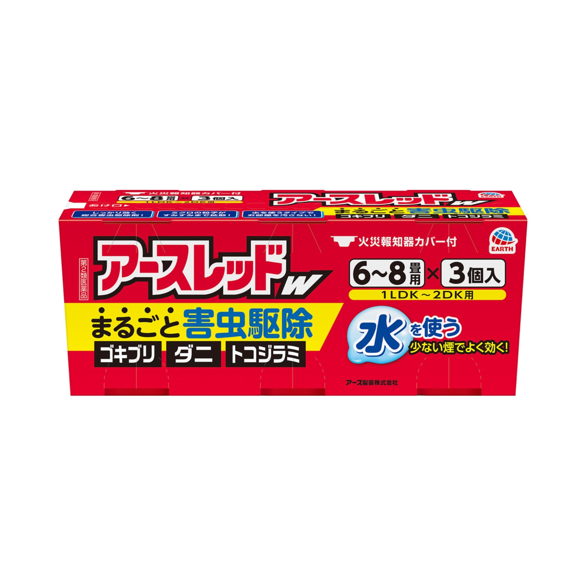 Earth Chemical Earth Red W 10g x 3 Packs for 6-8 Tatami Mats