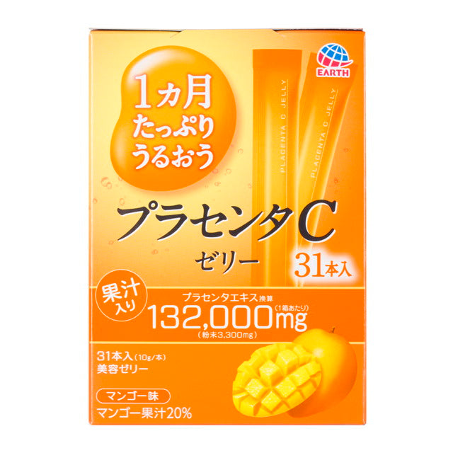 Earth Chemical Value Pack Placenta C Jelly Mango Flavor 10G x 31 Sticks