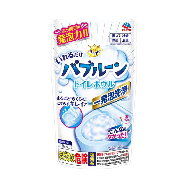 Earth Chemical Raku-Hapi Bubbleoon Toilet Bowl Cleaner 160g