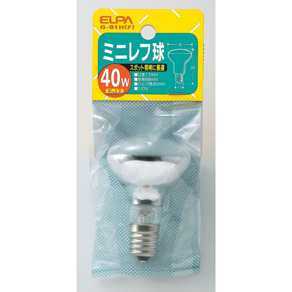 ELPA Mini Reflector Bulb 40W E17 G-91H