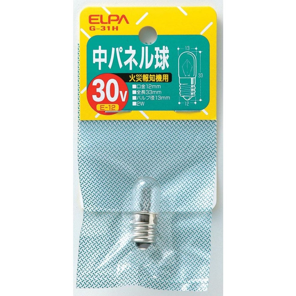 ELPA Medium Panel Bulb Incandescent E12 2W G-31H