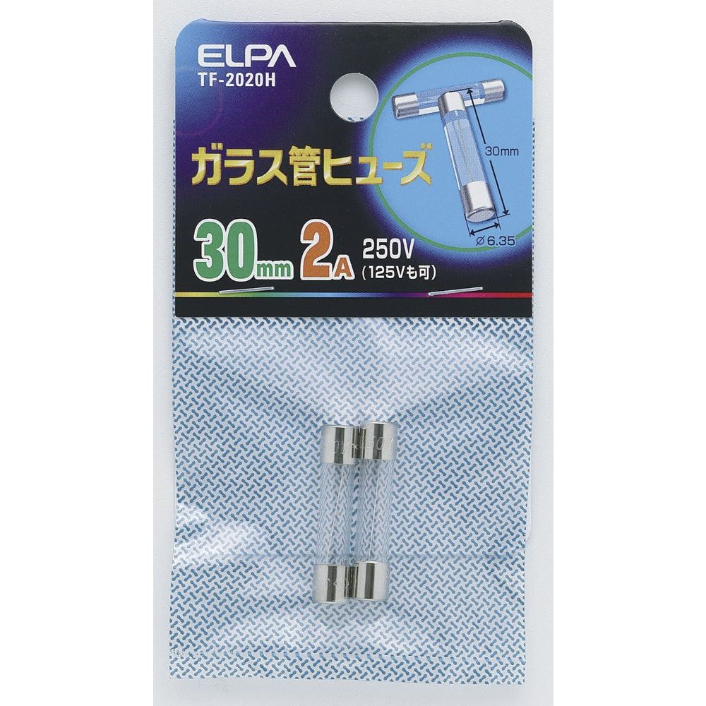 Elpa Glass Tube Fuse 30mm TF-2020H