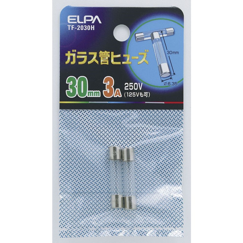 Elpa Glass Tube Fuse 30mm TF-2030H