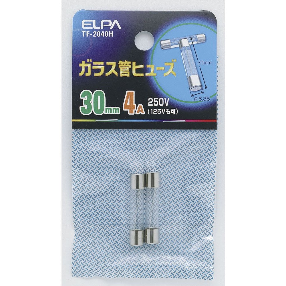 Elpa Glass Tube Fuse 30mm TF-2040H