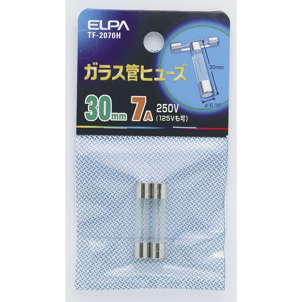 Elpa Glass Tube Fuse 30mm TF-2070H