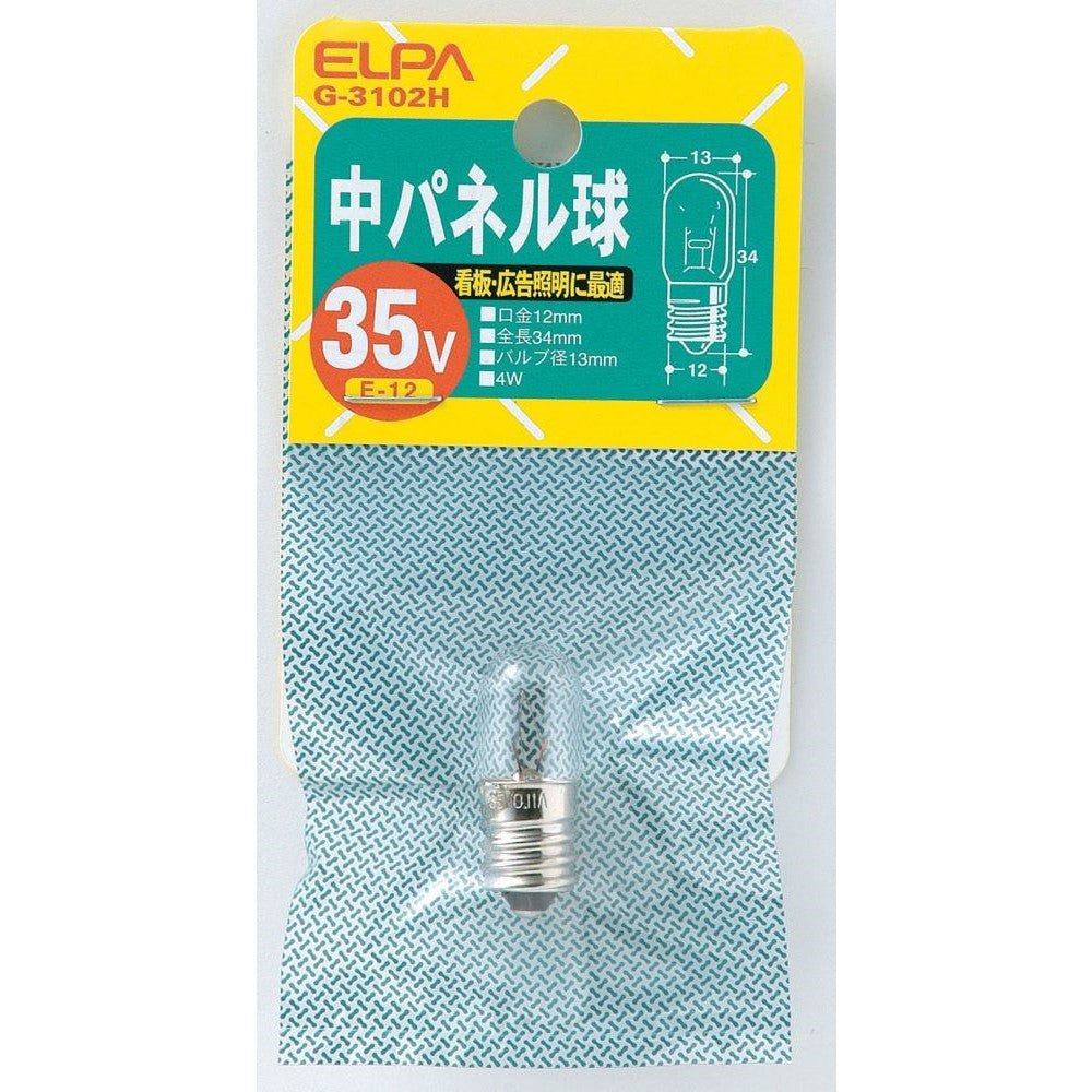 ELPA Medium Panel Bulb Incandescent E12 4W G-3102H