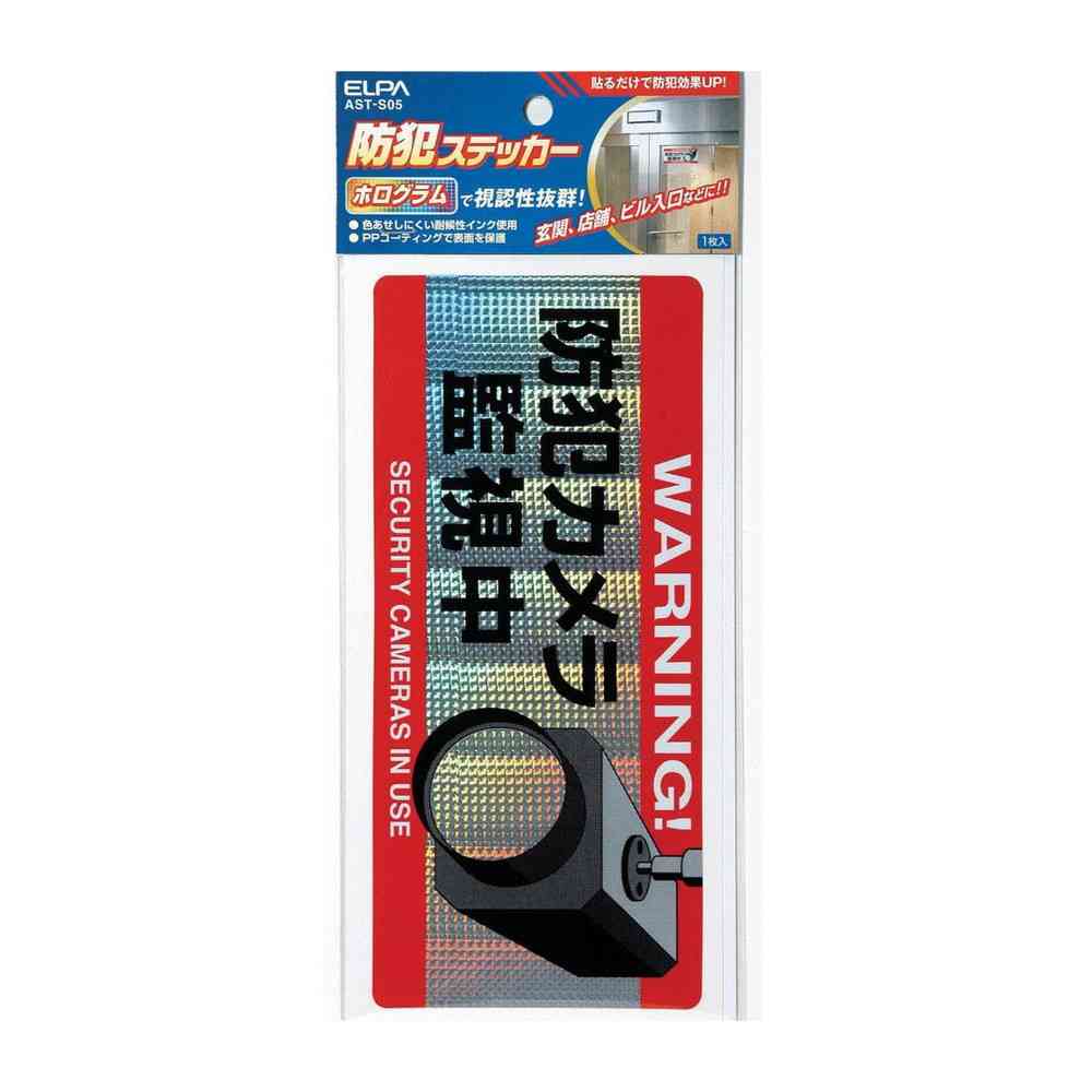 ELPA Sticker Camera Large AST-S05 (1 pc)