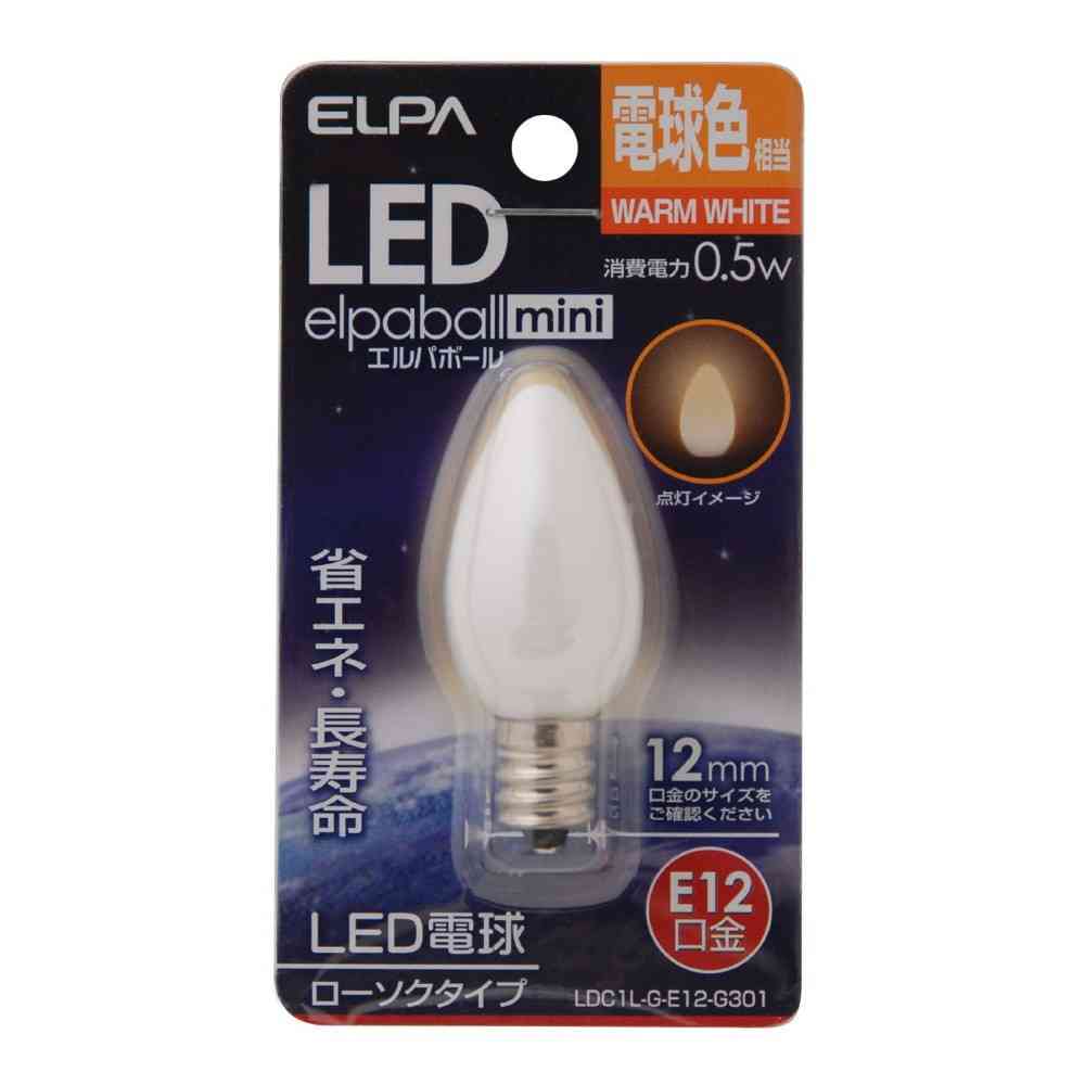 ELPA Candle Shape LED Bulb E12 Warm White