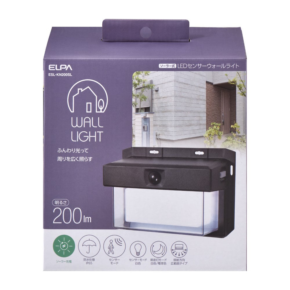 ELPA Double Structure Wall Light Small Solar ESL-KN200SL